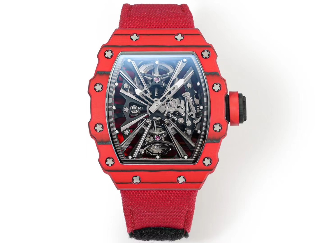 richard mille)rm 12 01 系列红色碳纤维