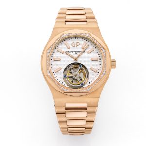 Laureato series tourbillon with diamond setting