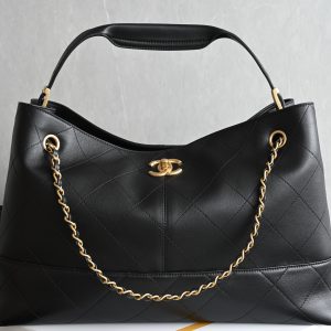 Shopping Bag𝗁𝗈𝖻𝗈 Black Large Size