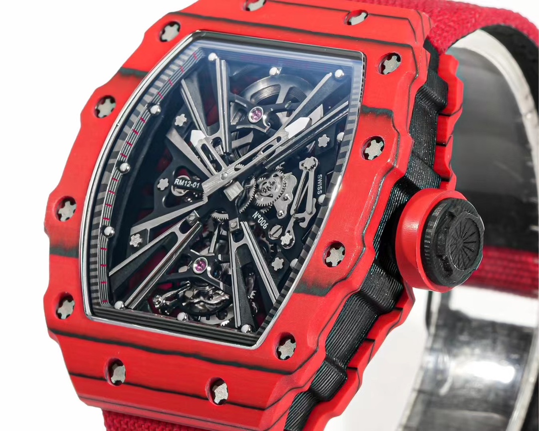 richard mille)rm 12 01 系列红色碳纤维