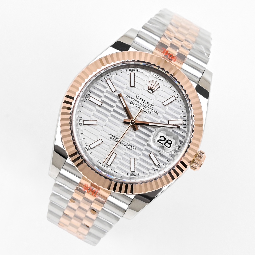 ew 劳力士18k 日志型 41 系列