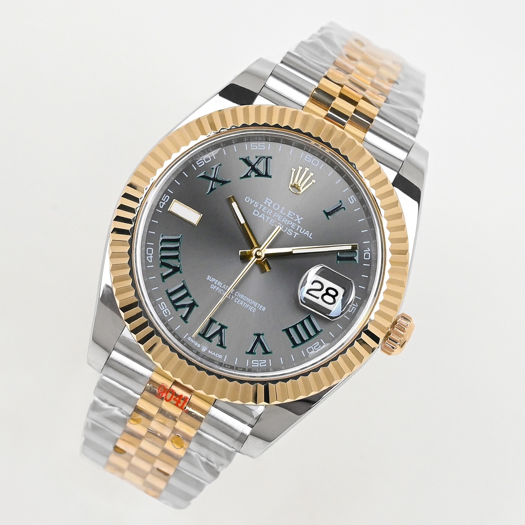 ew 劳力士18k 日志型 41 系列