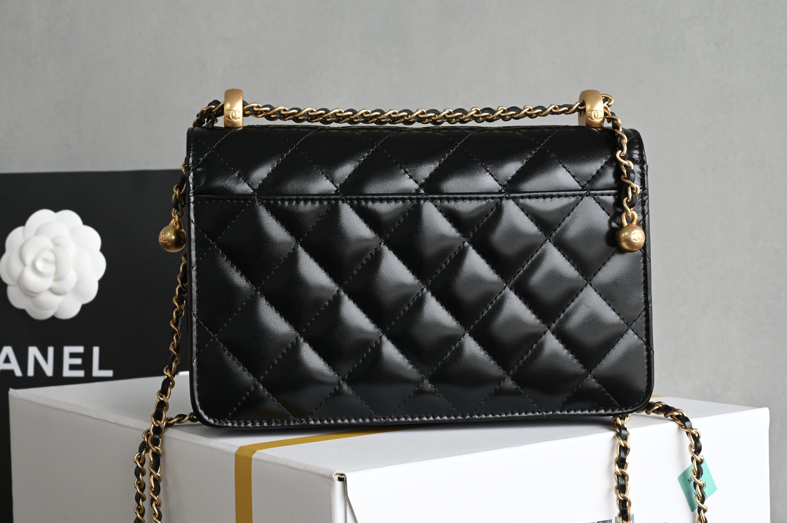 The brand new version of the small gold ball double chain WOC is back with a bang! - 이미지 2