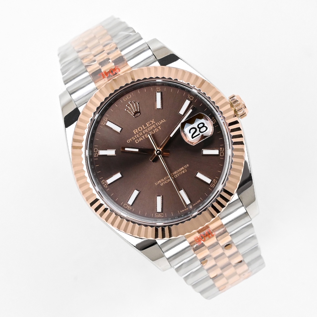 ew 劳力士18k 日志型 41 系列的 126331