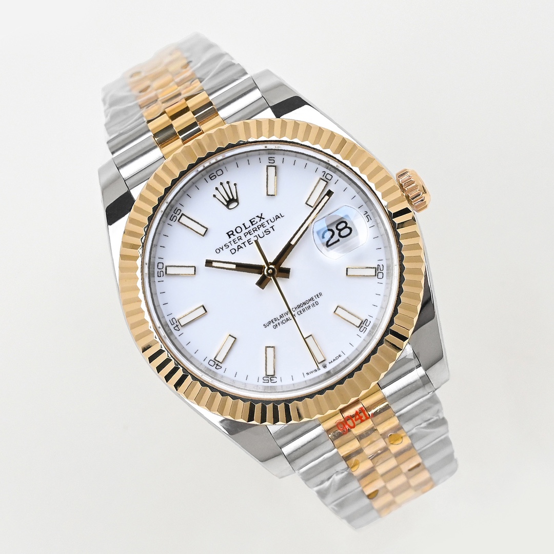 ew 劳力士18k 日志型 41 系列