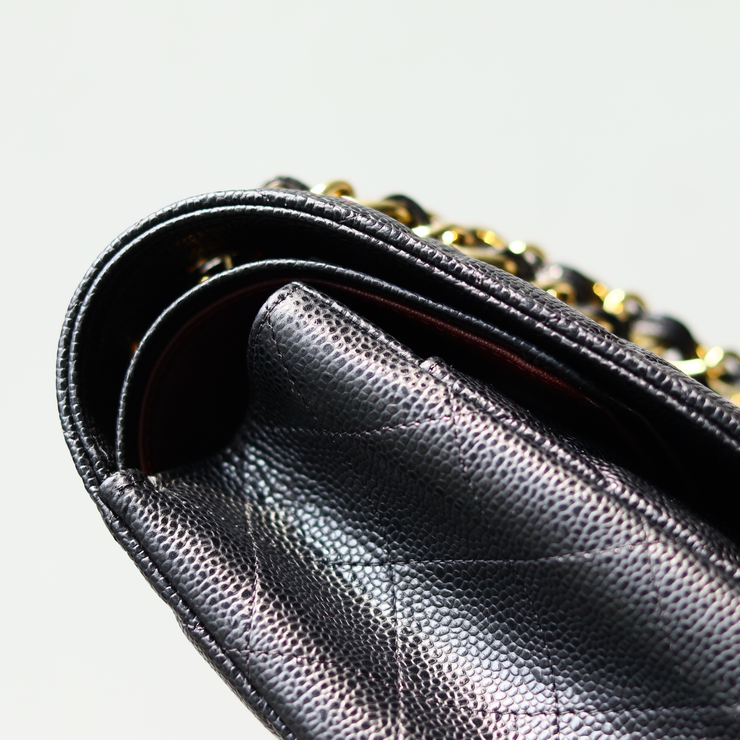 香奈儿 classic flap jumbo 30 号 鱼子酱🐂