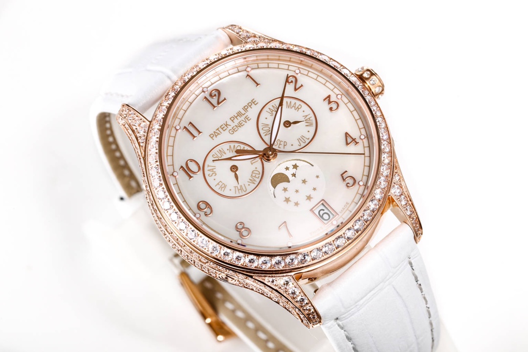 38mm Diamond-Studded Complicated Timepiece - Image 3