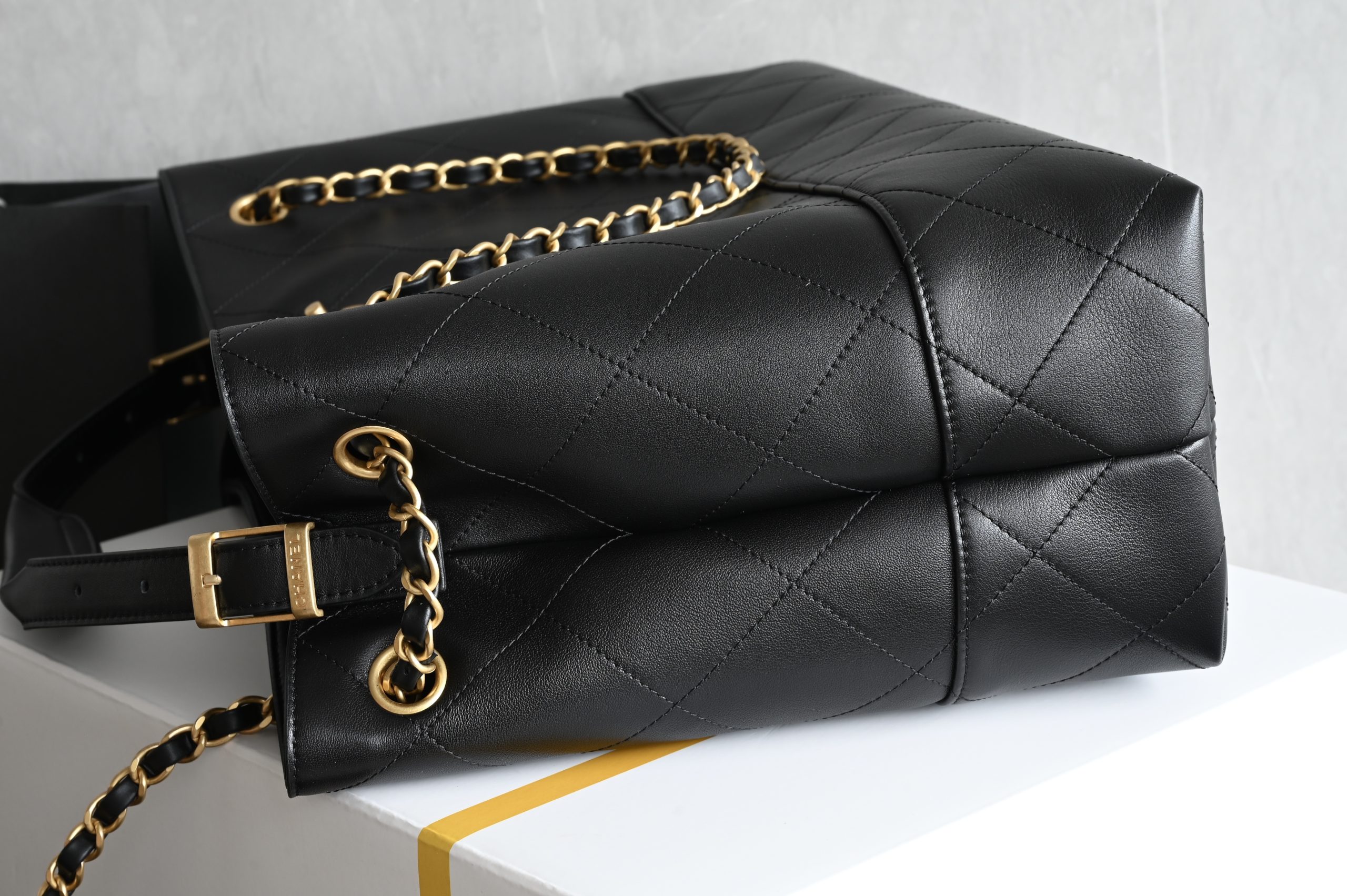 Shopping Bag𝗁𝗈𝖻𝗈 Black Large Size - 图片 3