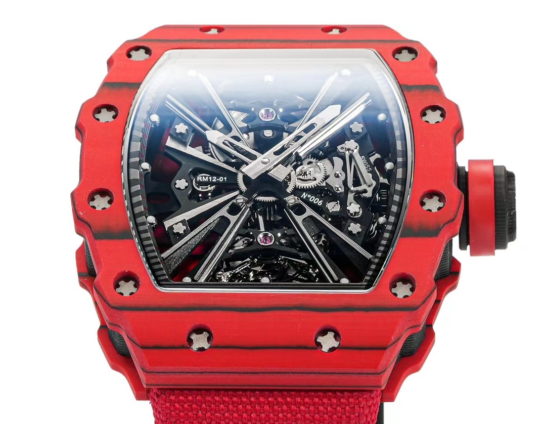 richard mille)rm 12 01 系列红色碳纤维