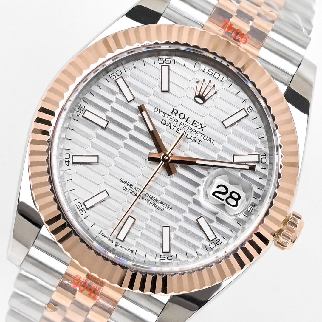 ew 劳力士18k 日志型 41 系列