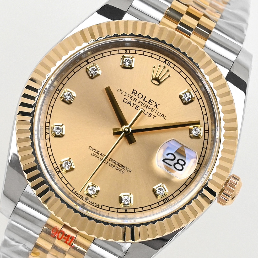 ew 劳力士18k 日志型 41 系列