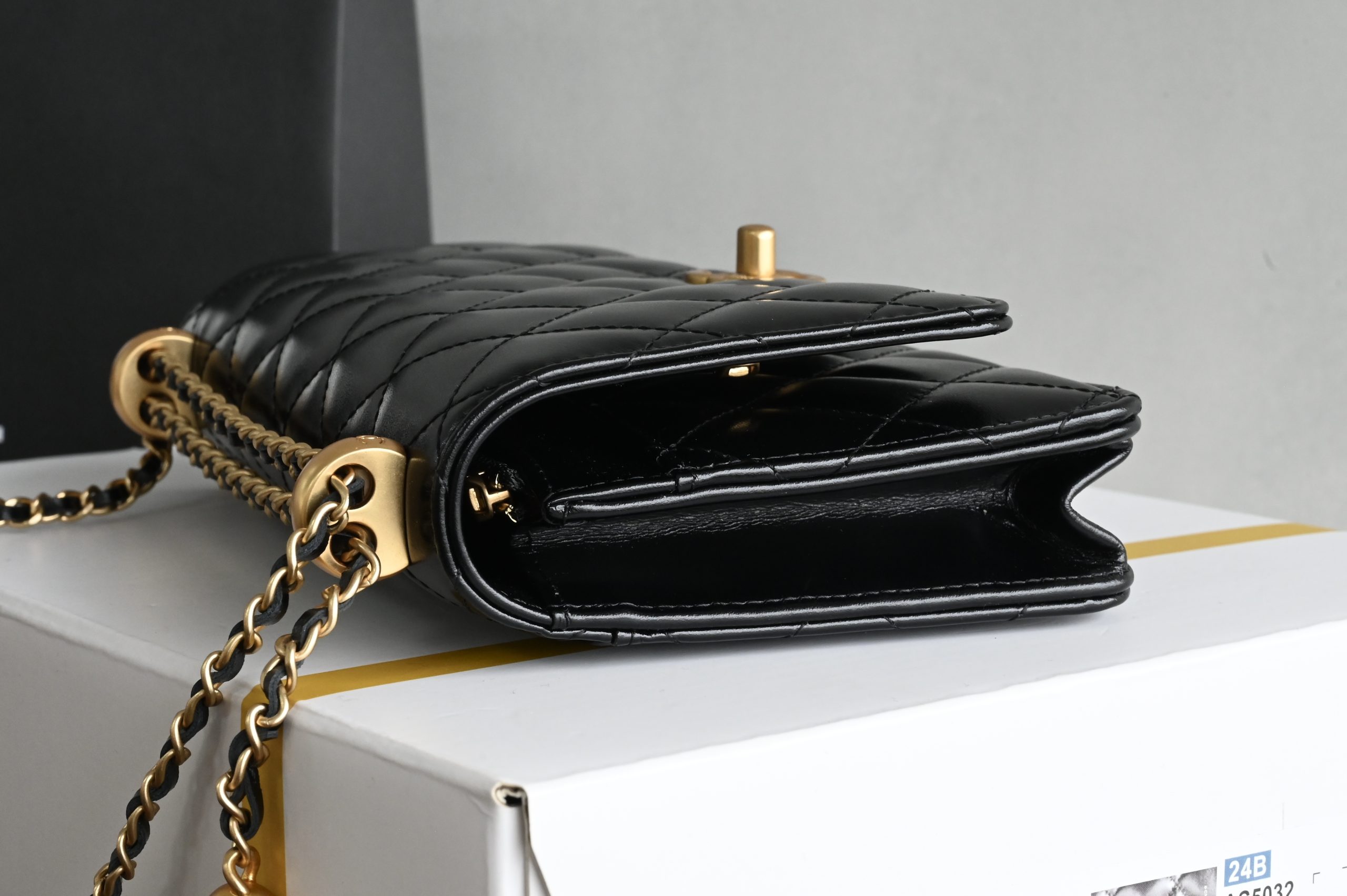 The brand new version of the small gold ball double chain WOC is back with a bang! - 이미지 4