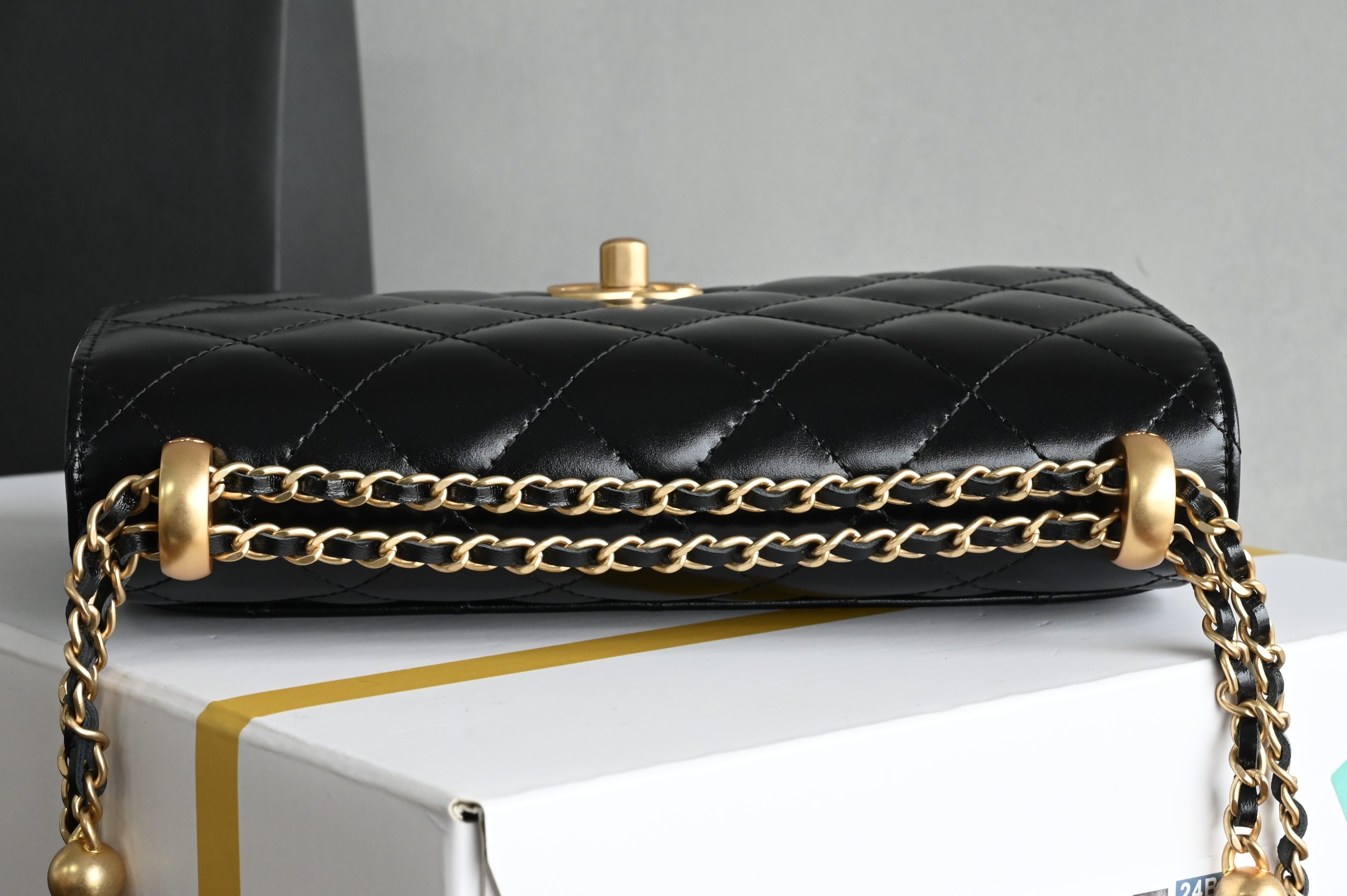 The brand new version of the small gold ball double chain WOC is back with a bang! - 이미지 5