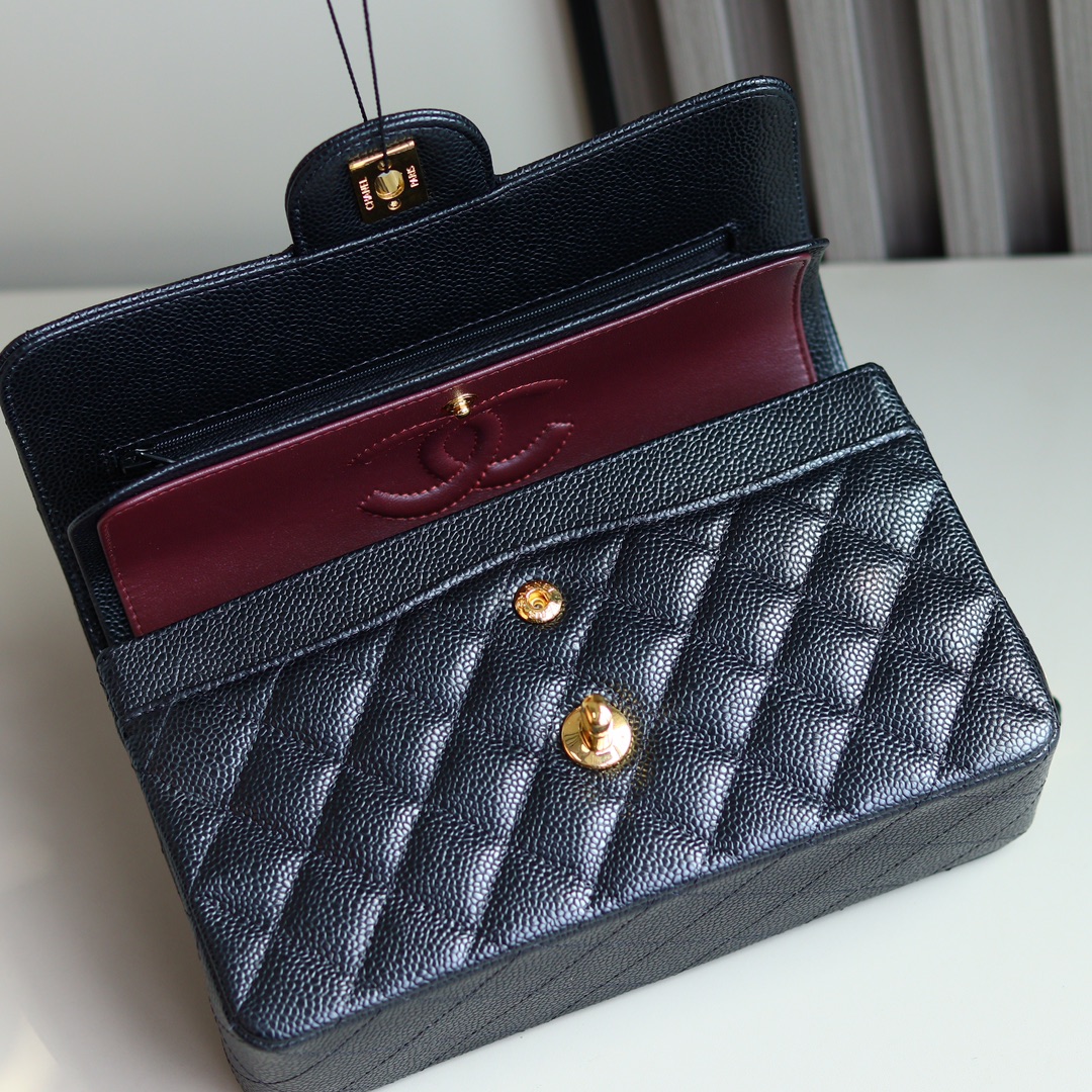 香奈儿 classic flap 小号 鱼子酱🐂