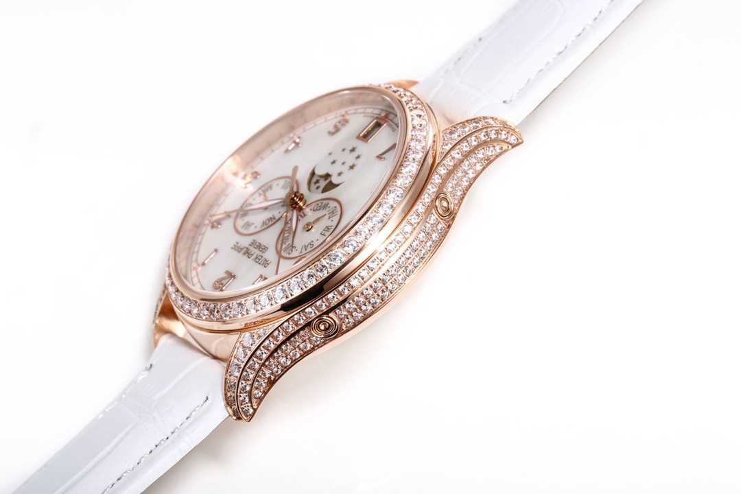 38mm Diamond-Studded Complicated Timepiece - Image 6