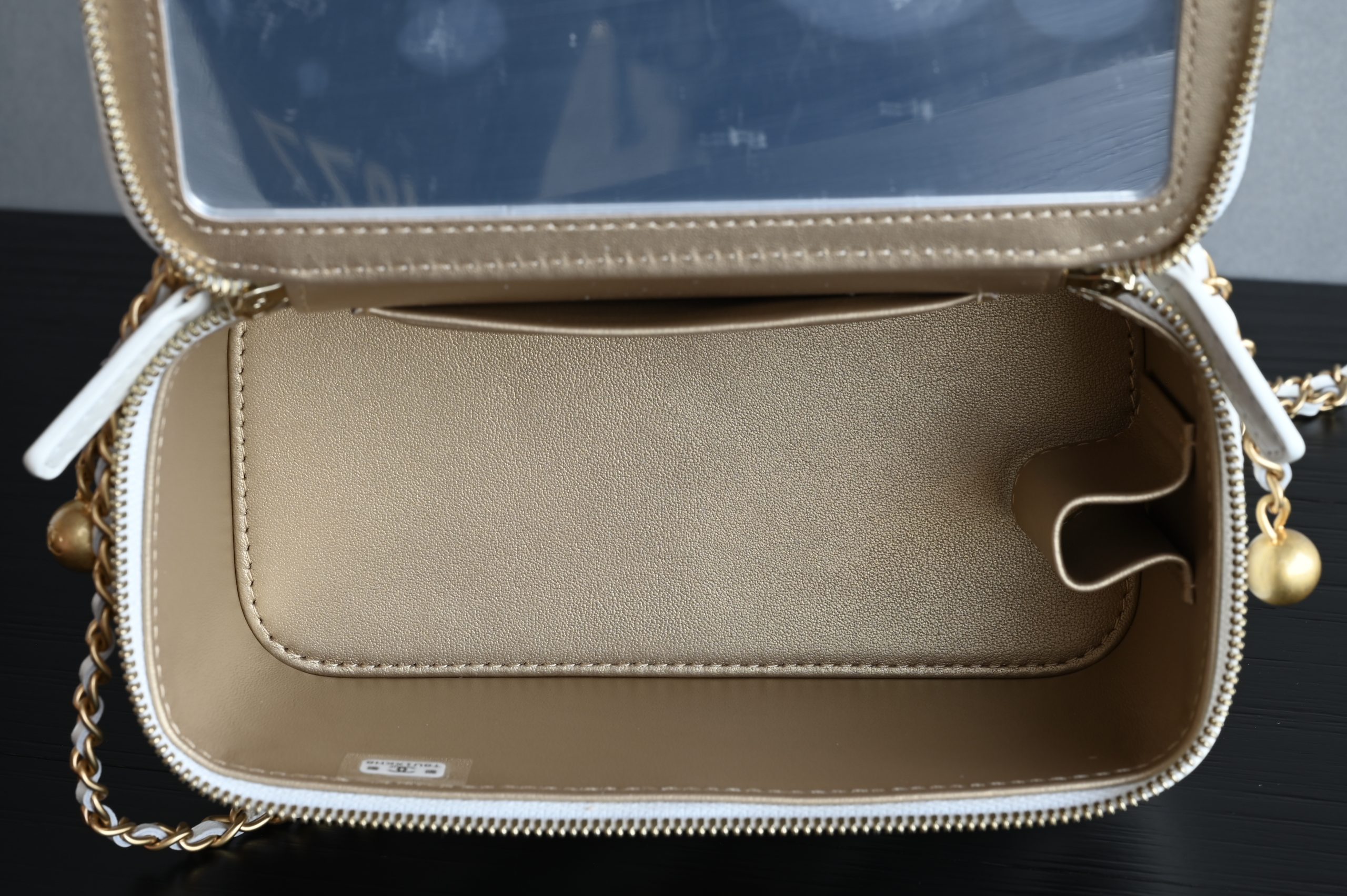 Brand new version small gold ball double chain cosmetic bag - Image 8