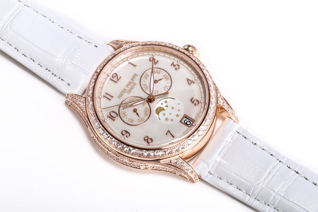 38mm Diamond-Studded Complicated Timepiece - Image 9
